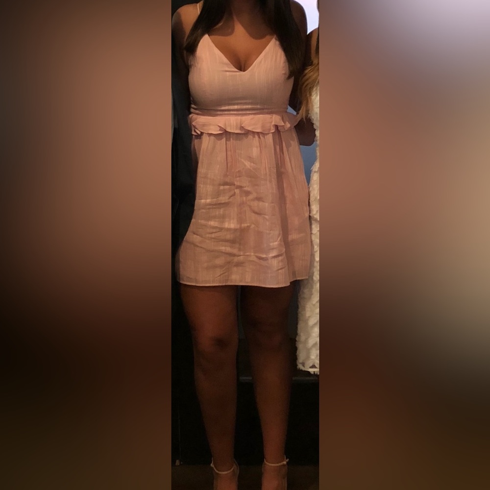 BCBG SIZE 10 PINK MINI DRESS